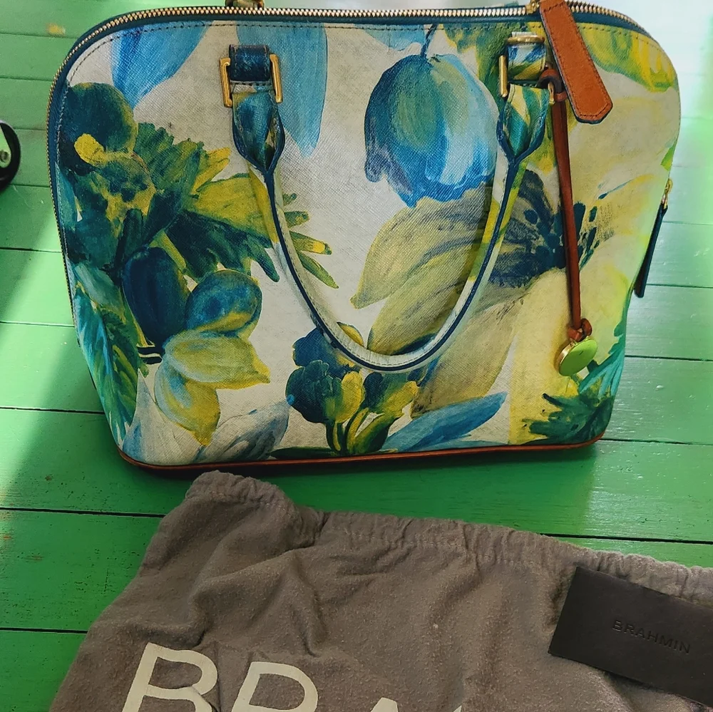 Handbag By Brahmin ELLA Collection RARE includes shoulder Strap and duster bag. - Picture 2 of 6